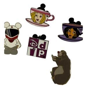 Disney Pin Bundle Lot Of 5 Baloo Princess Mickey Jasmine WDW Trading Pins